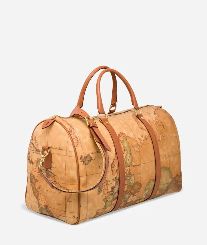 Man Travel Bags Alviero Martini Geo Classic Weekender Bag With Strap