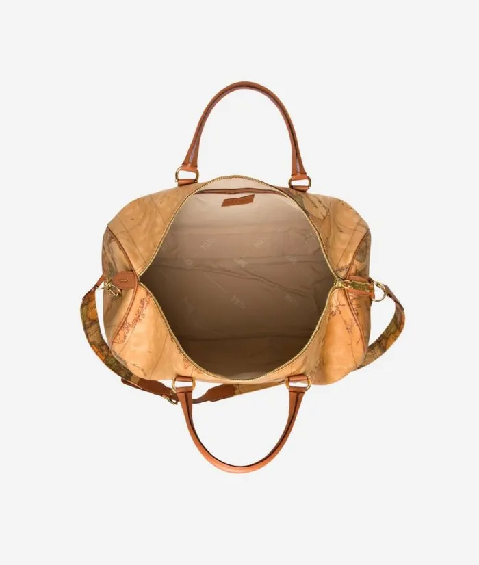 Man Travel Bags Alviero Martini Geo Classic Weekender Bag With Strap
