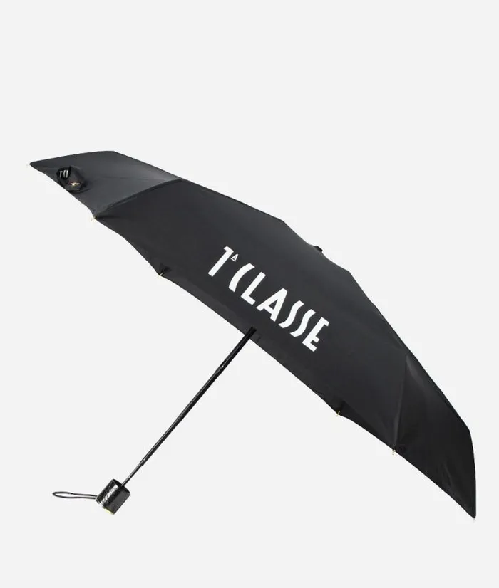 Man Umbrellas Alviero Martini 1 Classe Supermini Logo Umbrella Black