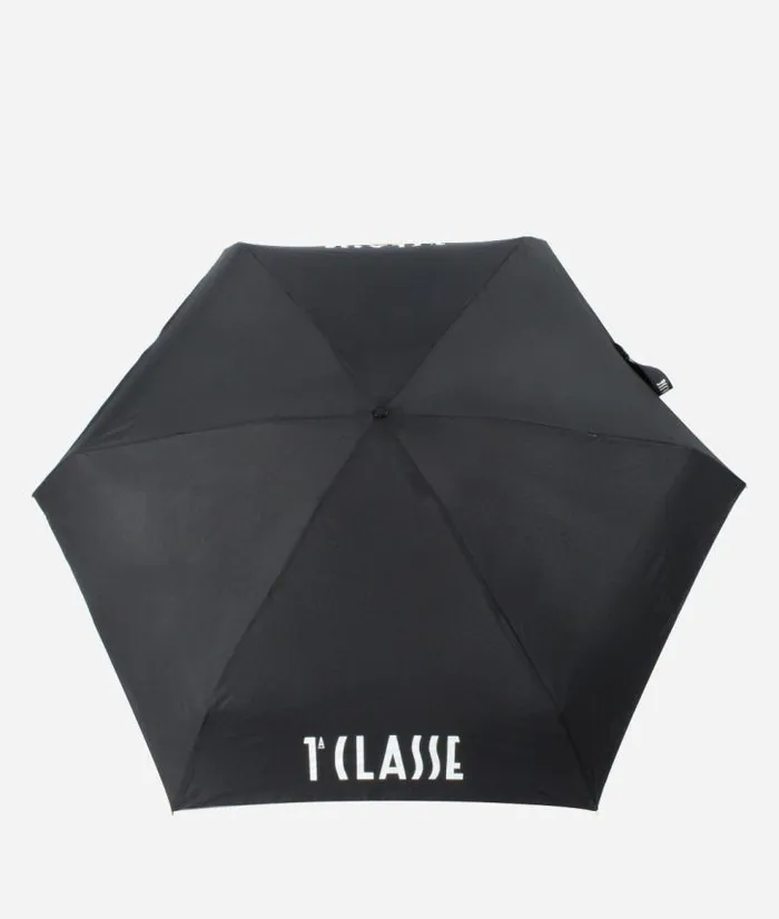 Man Umbrellas Alviero Martini 1 Classe Supermini Logo Umbrella Black