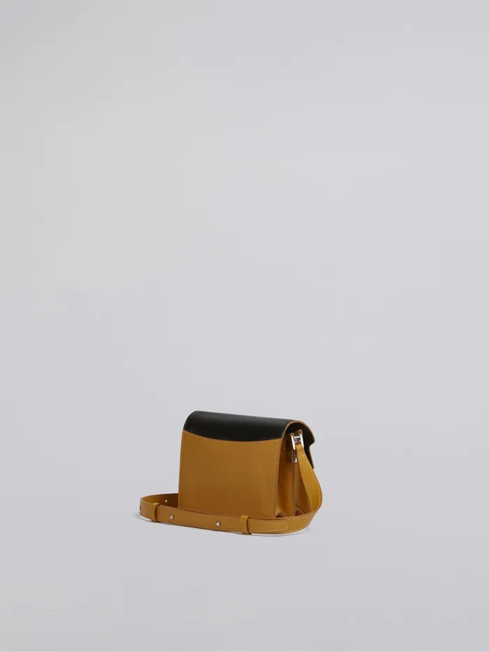Marni Bicoloured Yellow And Calfskin Trunk Soft Bag Black Mens Shoulder Bags Marni Bicoloured Yellow And Calfskin Trunk Soft Bag Black Mens Shoulder Bags