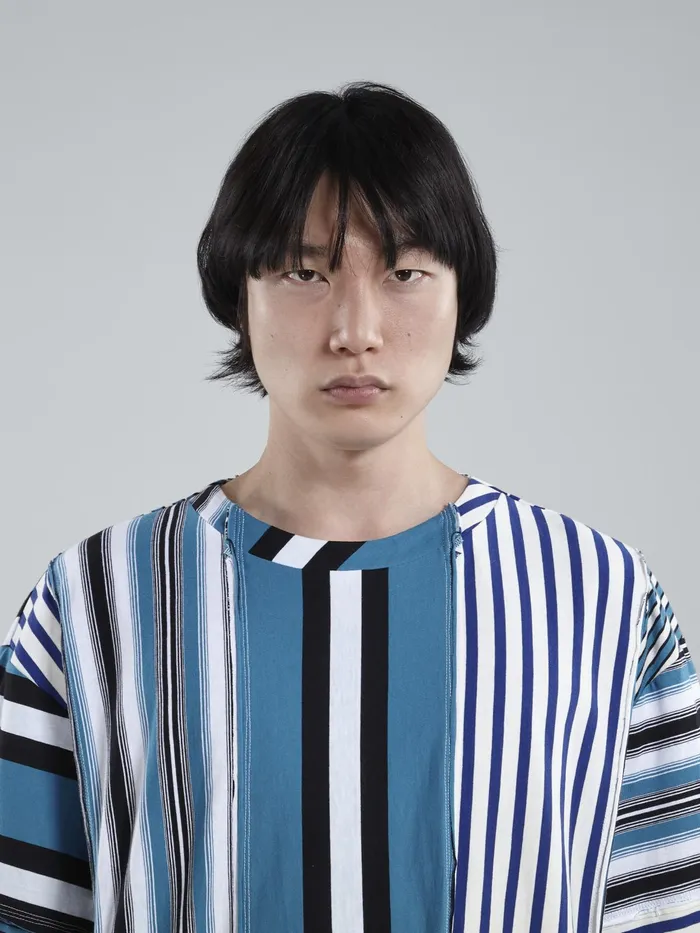 Marni Compact Striped Jersey Crewneck Tshirt Royal Mens Sweatshirts and Tshirts Marni Compact Striped Jersey Crewneck Tshirt Royal Mens Sweatshirts and Tshirts