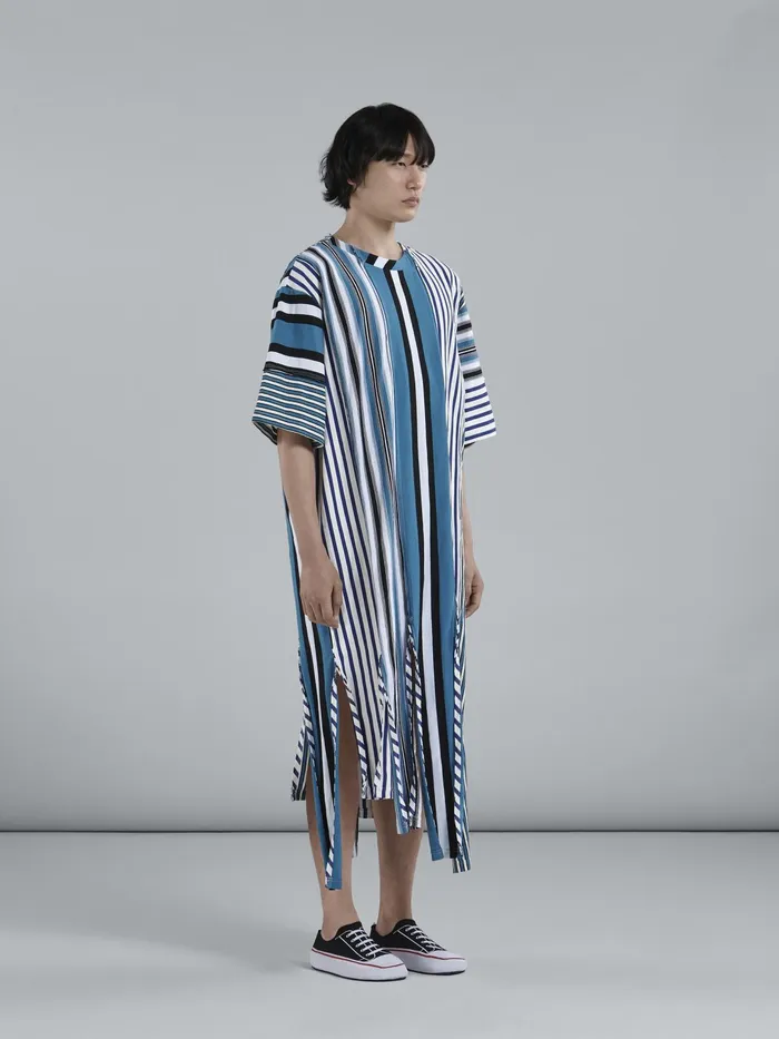 Marni Compact Striped Jersey Crewneck Tshirt Royal Mens Sweatshirts and Tshirts Marni Compact Striped Jersey Crewneck Tshirt Royal Mens Sweatshirts and Tshirts