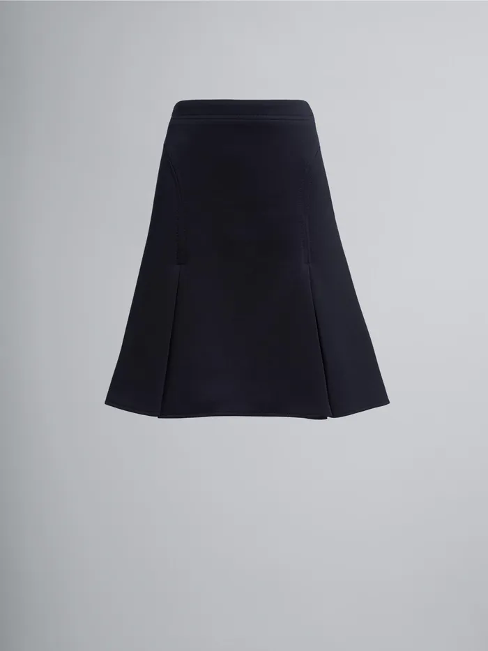 Marni Double Face Jersey Skirt Black Womens Skirts