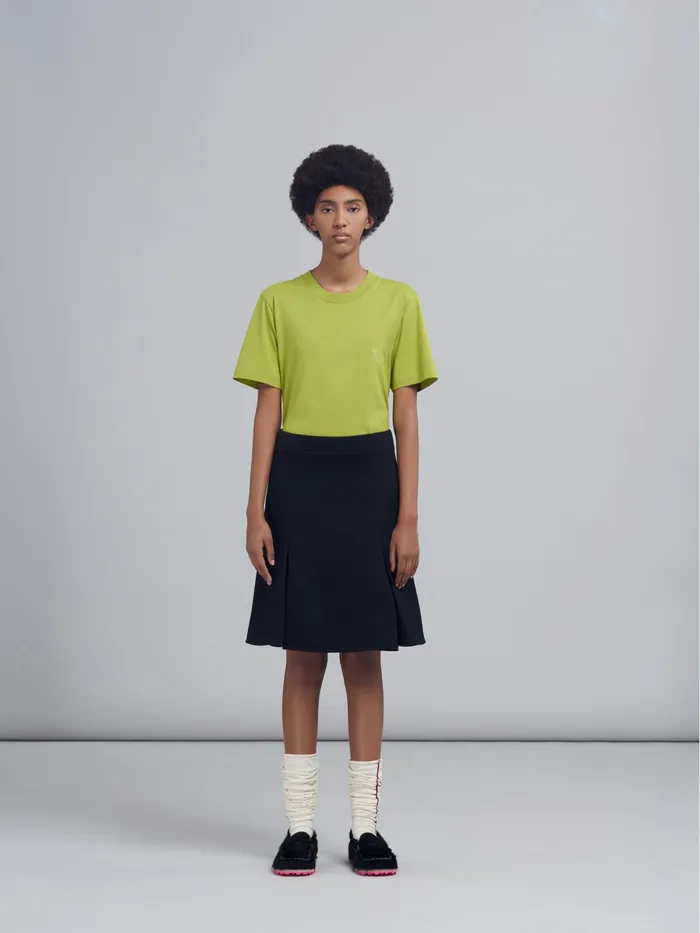 Marni Double Face Jersey Skirt Black Womens Skirts Marni Double Face Jersey Skirt Black Womens Skirts