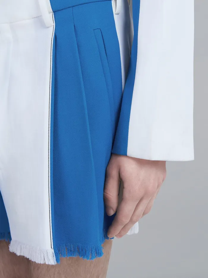 Marni Grain De Poudre Wool Short Pants Royal Mens Trousers Marni Grain De Poudre Wool Short Pants Royal Mens Trousers