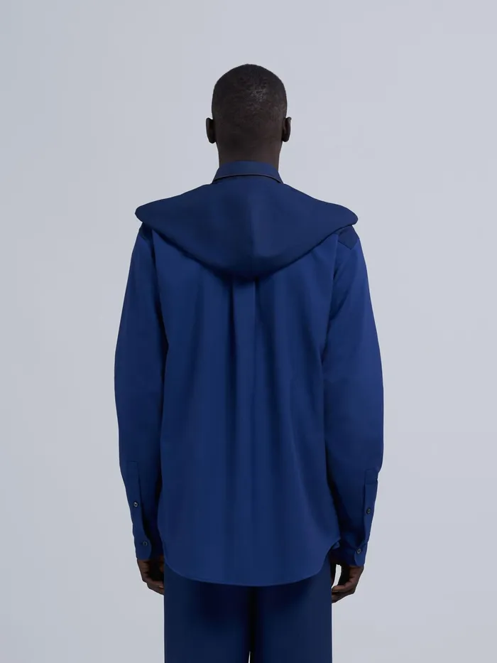 Marni Tropical Wool Overshirt Cornflower Mens Shirts Marni Tropical Wool Overshirt Cornflower Mens Shirts