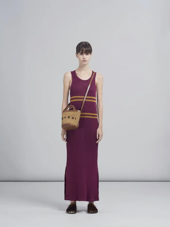 Marni Tropicalia Mini Bucket Bag In Brown Leather And Raffia Raw Sienna Womens Handbags Marni Tropicalia Mini Bucket Bag In Brown Leather And Raffia Raw Sienna Womens Handbags