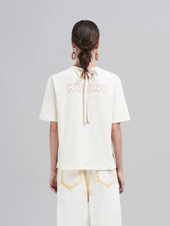 Marni Vibrating Flower Print Bio Jersey Tshirt Red Womens Sweatshirts and TShirts Marni Vibrating Flower Print Bio Jersey Tshirt Red Womens Sweatshirts and TShirts