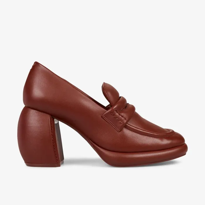 Martine Rose Womens Loafer 1 Oxblood Leather Women Clarks Loafers and Oxfords