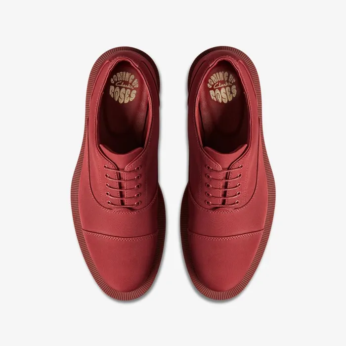 Martine Rose Womens Oxford 2 Oxblood Textile Women Clarks Loafers and Oxfords