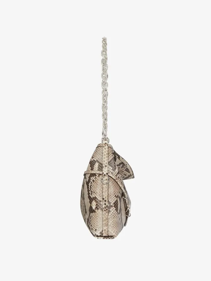 Medium Voyou Chain Bag In Python Greynatural Women Givenchy Shoulder Bags