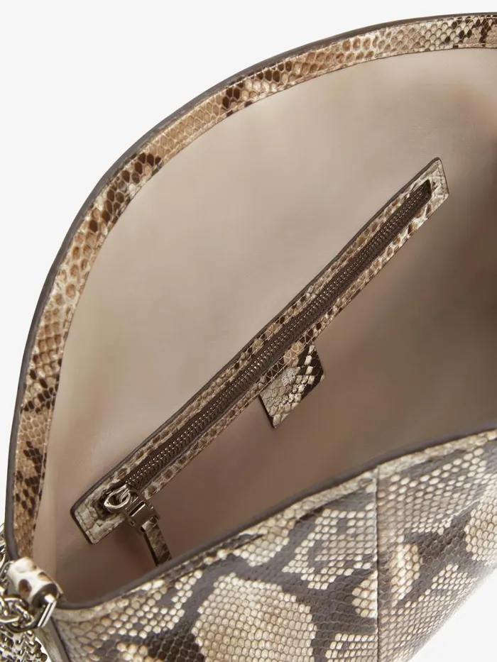 Medium Voyou Chain Bag In Python Greynatural Women Givenchy Shoulder Bags