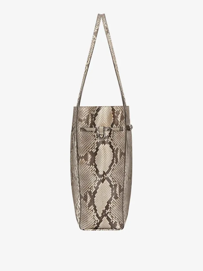Medium Voyou Tote Bag In Python Greynatural Women Givenchy Shoulder Bags
