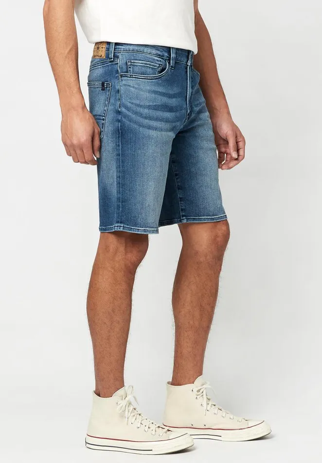 Men Authentic Blue Relaxed Straight Dean Shorts Indigo Buffalo David Bitton Shorts