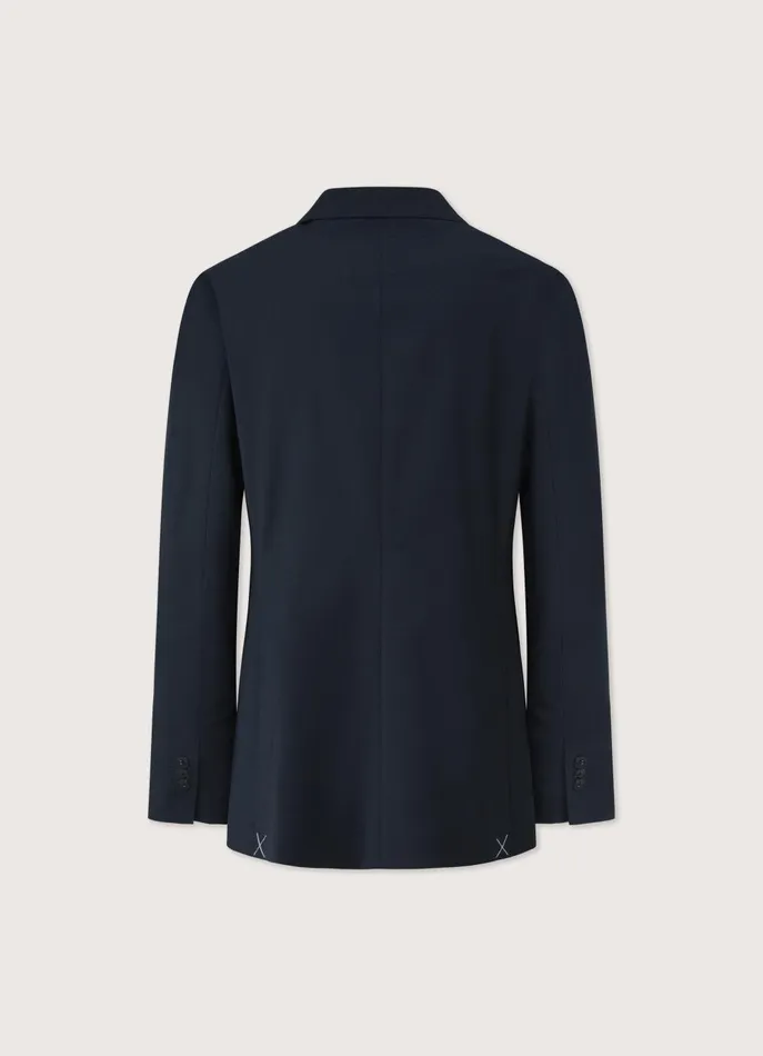 Men Blazers Faonnable TwoButton Stretch Blazer Marine Blue