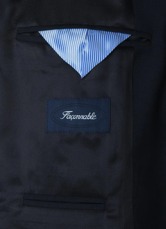 Men Blazers Faonnable TwoButton Stretch Blazer Marine Blue