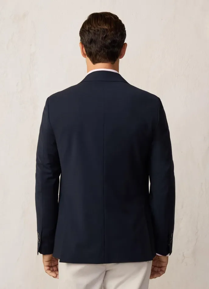 Men Blazers Faonnable TwoButton Stretch Blazer Marine Blue
