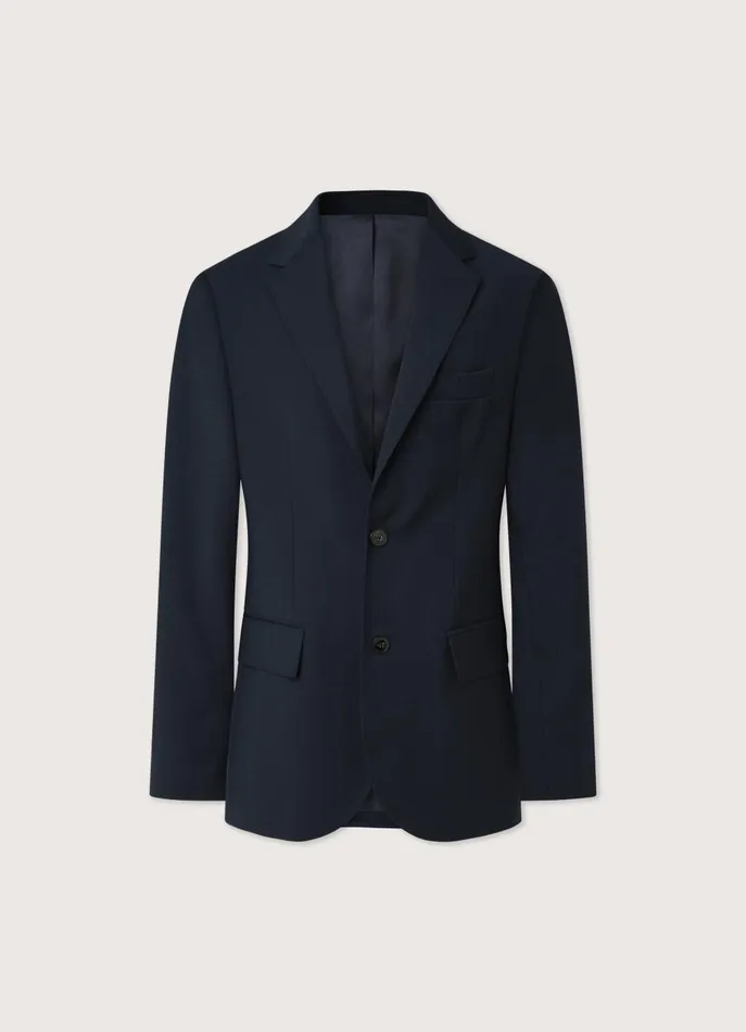 Men Blazers Faonnable TwoButton Stretch Blazer Marine Blue