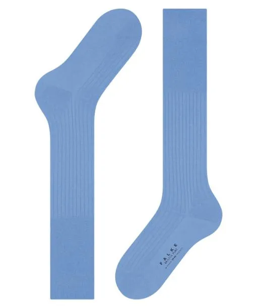 Men Bristol Pure Men Kneehigh Socks Arcticblue FALKE Knee High Socks