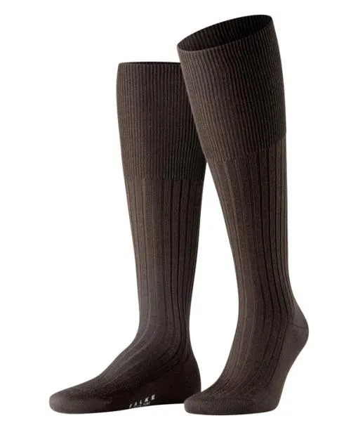 Men Bristol Pure Men Kneehigh Socks Brown FALKE Knee High Socks