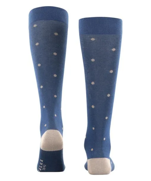 Men Dot Men Kneehigh Socks Royal Blue FALKE Knee High Socks