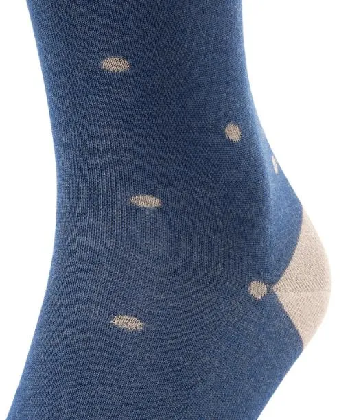 Men Dot Men Kneehigh Socks Royal Blue FALKE Knee High Socks