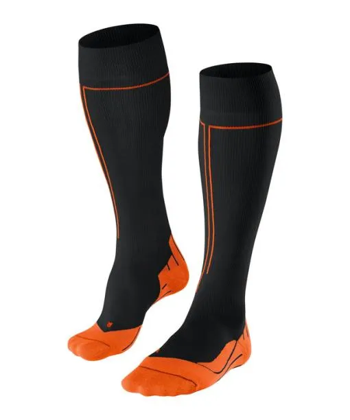 Men Energizing Men Kneehigh Socks Health Black FALKE Compression Socks
