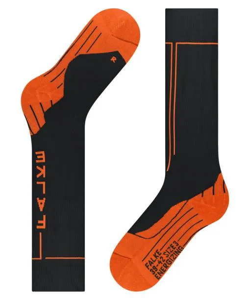 Men Energizing Men Kneehigh Socks Health Black FALKE Compression Socks