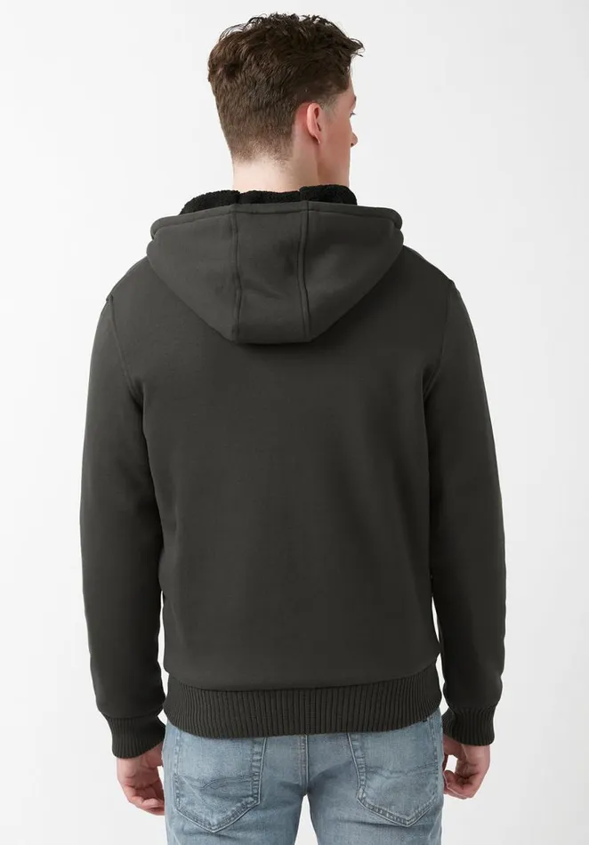 Men Fasox Charcoal Mens Sweatshirt Charcoal Buffalo David Bitton Sweatshirts and Hoodies