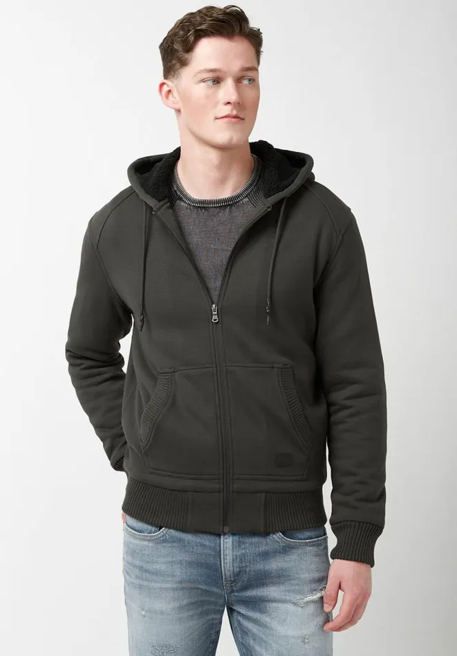 Men Fasox Charcoal Mens Sweatshirt Charcoal Buffalo David Bitton Sweatshirts and Hoodies