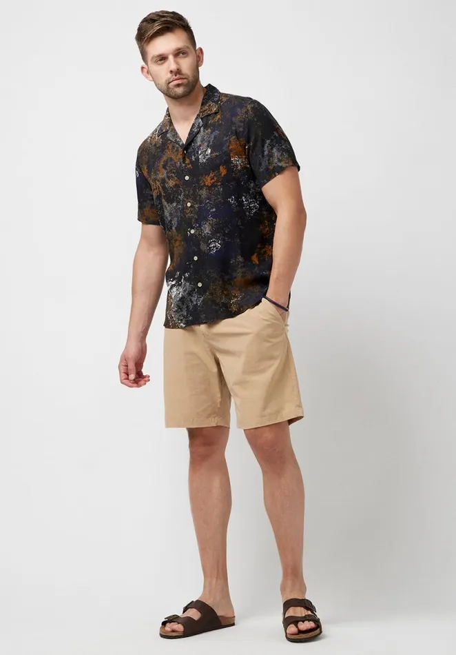 Men Hanuzo Stretch Tan Shorts Tan Buffalo David Bitton Shorts