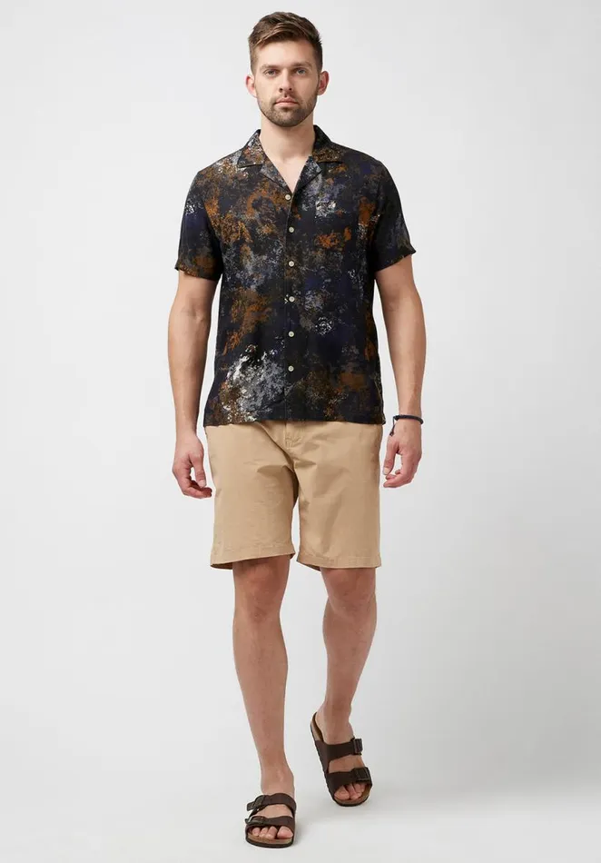 Men Hanuzo Stretch Tan Shorts Tan Buffalo David Bitton Shorts