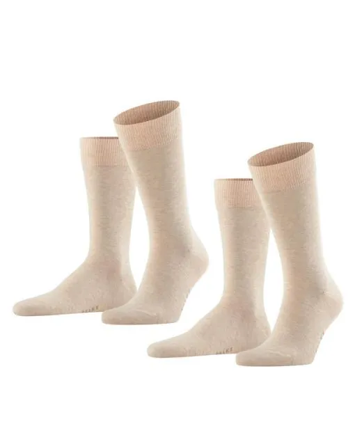 Men Happy 2Pack Men Socks Sand Mel FALKE Socks