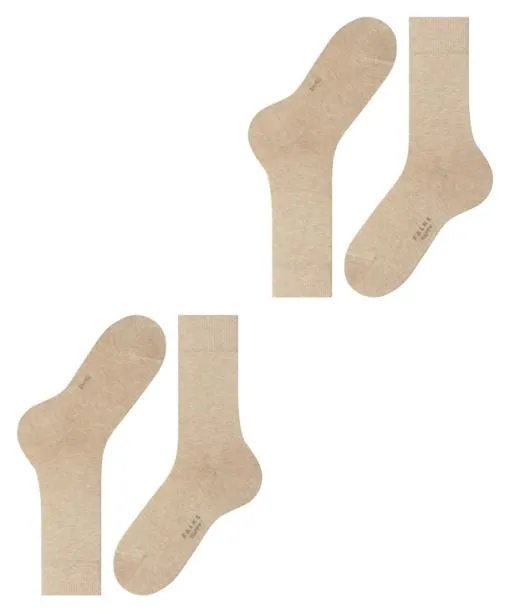 Men Happy 2Pack Men Socks Sand Mel FALKE Socks