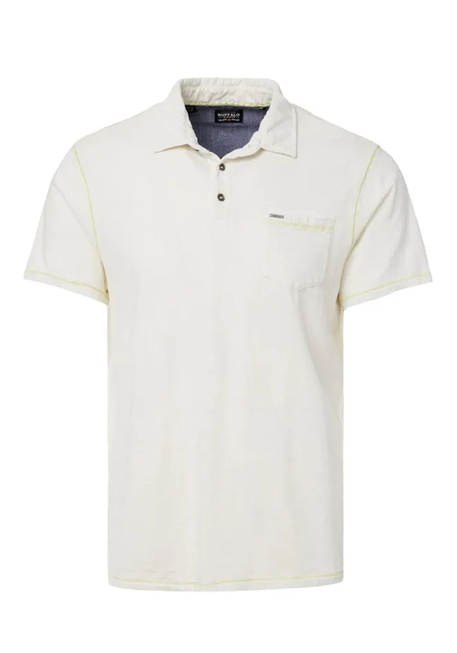 Men Kacinos Optic Wash Navy Polo Whale Buffalo David Bitton Tops and Tees