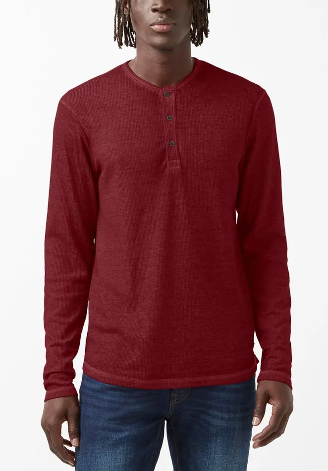 Men Kipat Red LongSleeve Mens Top Zinfandel Buffalo David Bitton Tops and Tees