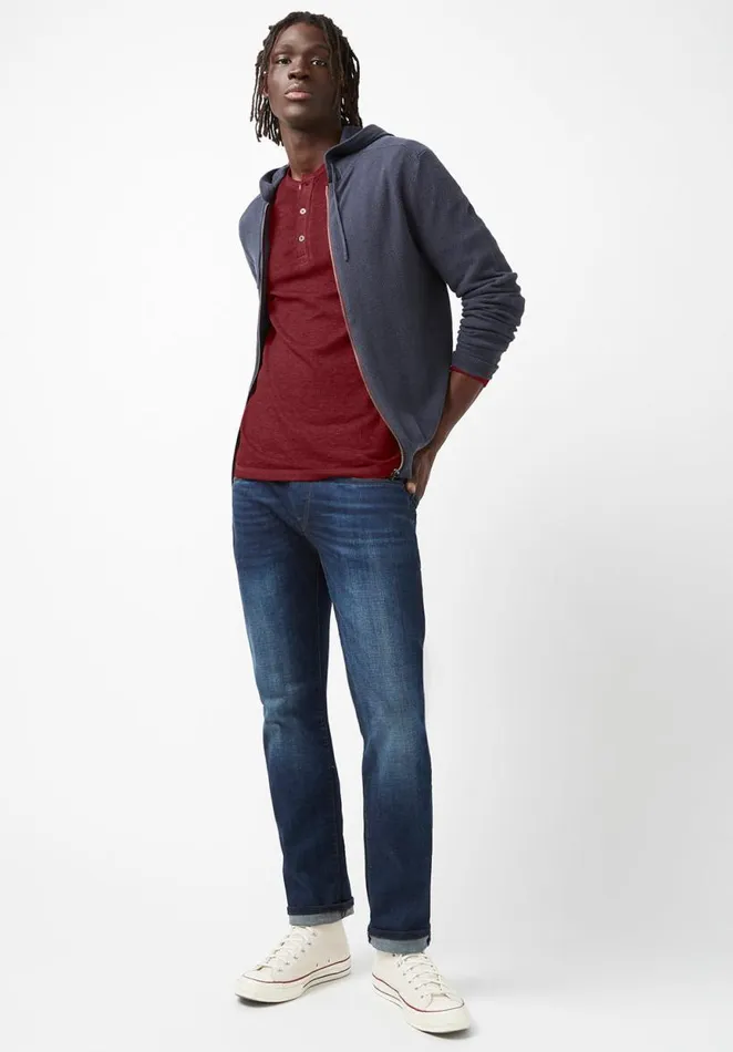 Men Kipat Red LongSleeve Mens Top Zinfandel Buffalo David Bitton Tops and Tees