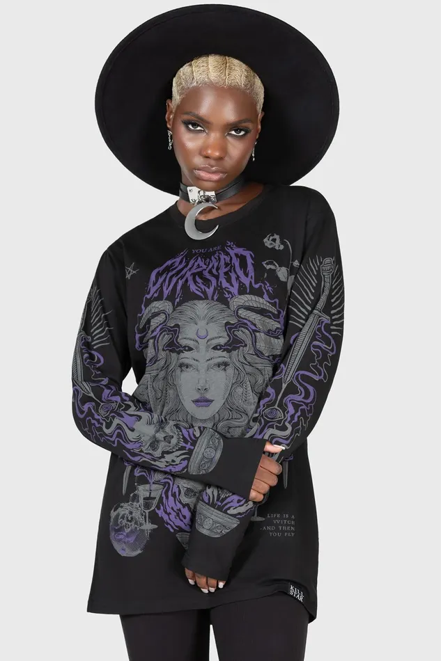Men Long Sleeves Killstar Allergra Long Sleeve Top