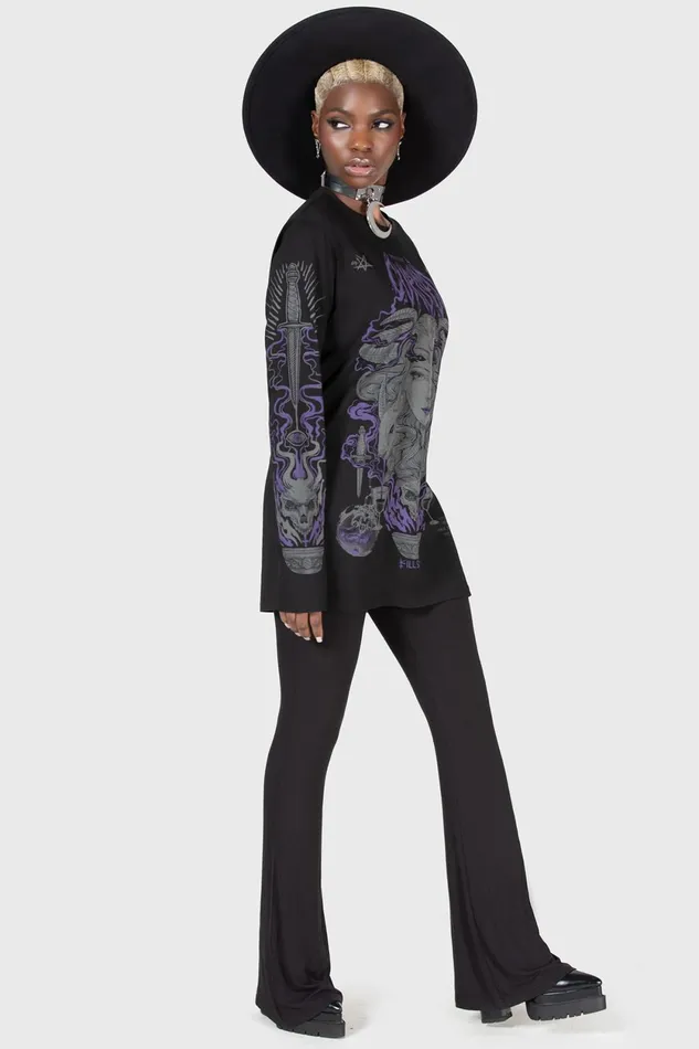 Men Long Sleeves Killstar Allergra Long Sleeve Top