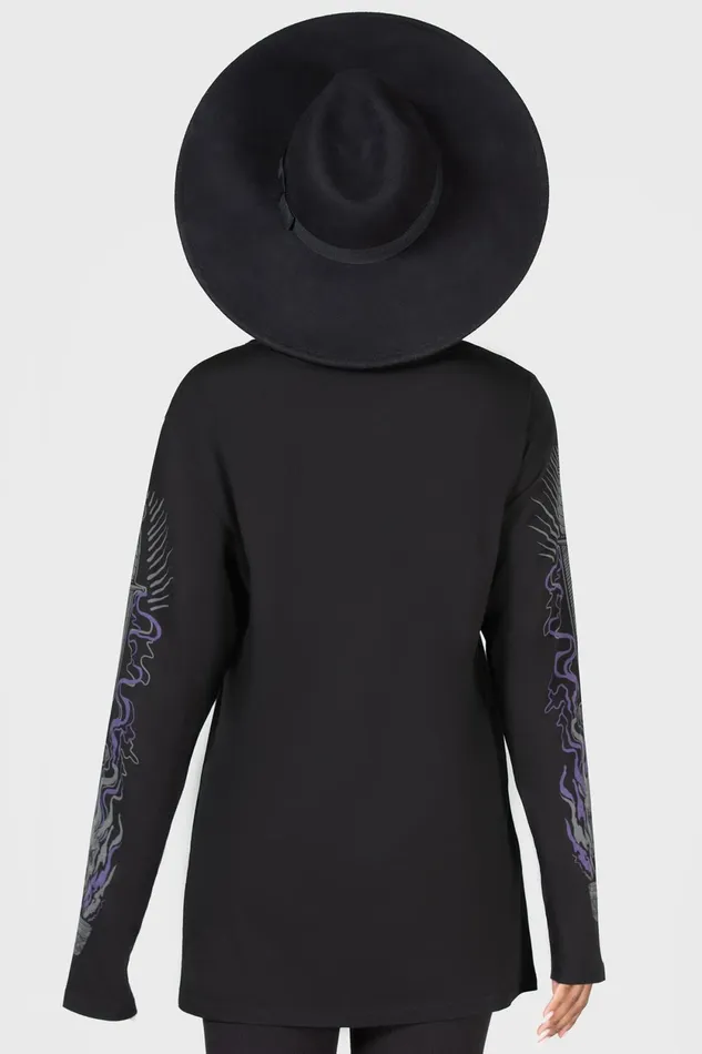 Men Long Sleeves Killstar Allergra Long Sleeve Top