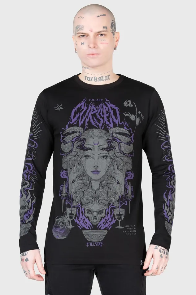 Men Long Sleeves Killstar Allergra Long Sleeve Top
