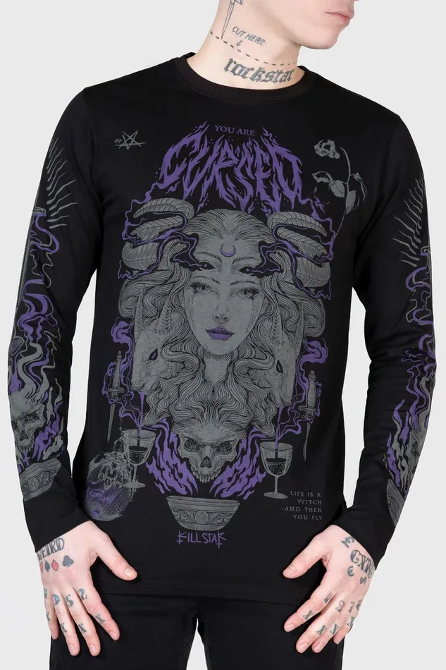 Men Long Sleeves Killstar Allergra Long Sleeve Top