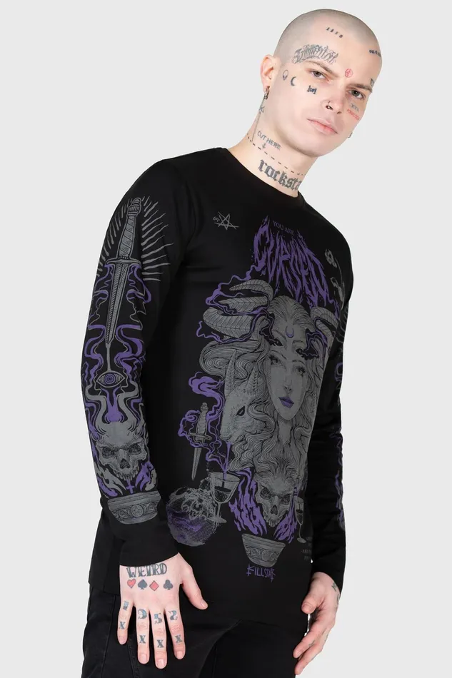 Men Long Sleeves Killstar Allergra Long Sleeve Top