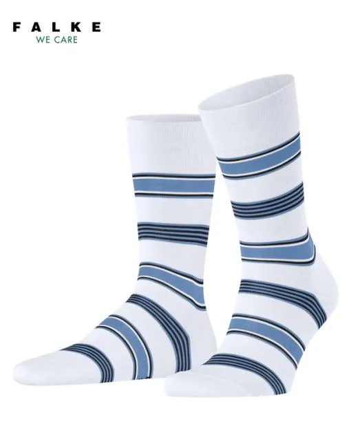 Men Marina Stripe Men Socks White FALKE Socks