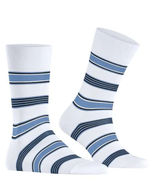 Men Marina Stripe Men Socks White FALKE Socks