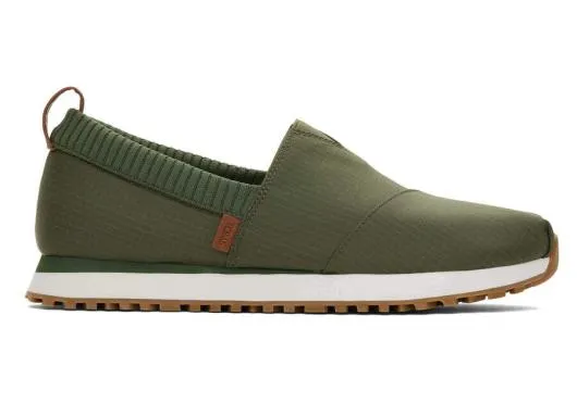 Men MenResident 20 Green Ripstop Sneaker Bronze Green TOMS Slip Ons