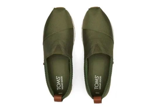 Men MenResident 20 Green Ripstop Sneaker Bronze Green TOMS Slip Ons