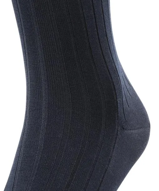 Men Milano Men Kneehigh Socks Dark Navy FALKE Knee High Socks