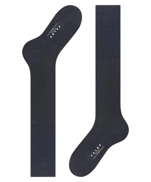 Men Milano Men Kneehigh Socks Dark Navy FALKE Knee High Socks